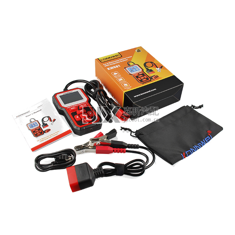 【JX72013】KW618 Scanner Tools 2 in 1 6-12V Car Battery Tester OBD2 Cars Fault Diagnosis Instrument