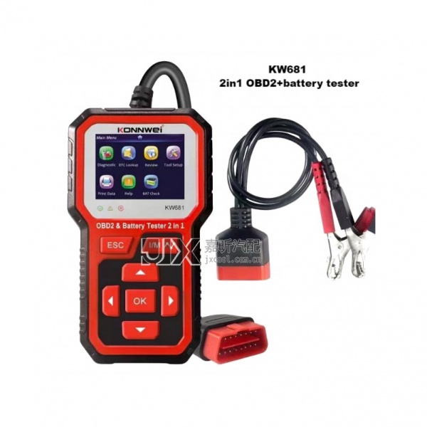 【JX72013】KW618 Scanner Tools 2 in 1 6-12V Car Battery Tester OBD2 Cars Fault Diagnosis Instrument