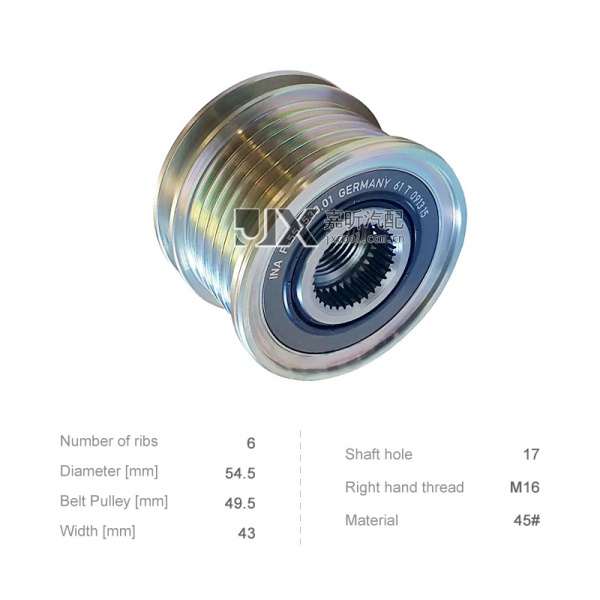 【JXP0022】Alternator Pulley   for  Citroen / Peugeot / BMW Mini   F-556533.01 535017810   354191  24-94272   33473  