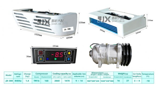 【JX69380】Electric high quality Roof top 12v 24v parking air conditioner for truck