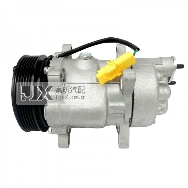 【JX10115】SANDEN 6V12  119MM /PV6   For Peugeot 206 307 406 607 806   OEM：6453KW 6453LA 9639078280 9659230880 9682930280