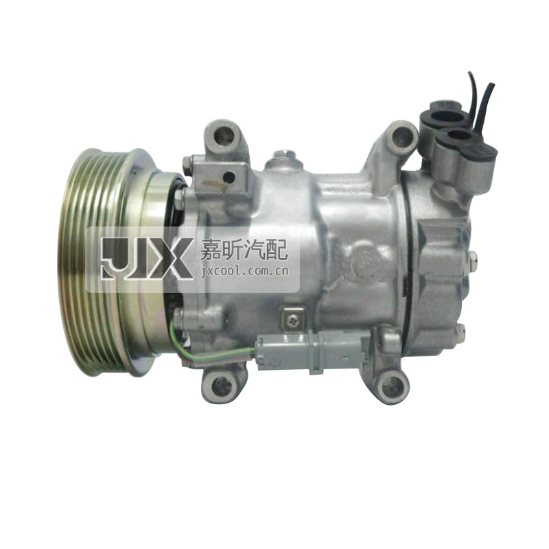 【JX20175】6V12   125MM /  6PV   for   NISSAN MARCH '03 COMPRESSOR   OEM：6V12-1938 6V12-1918 6V12-1452   92600AZ74A  92600BN700  2763000Q0D  8200365787  8200600122