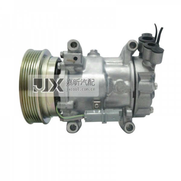 【JX20175】6V12   125MM /  6PV   for   NISSAN MARCH '03 COMPRESSOR   OEM：6V12-1938 6V12-1918 6V12-1452   92600AZ74A  92600BN700  2763000Q0D  8200365787  8200600122