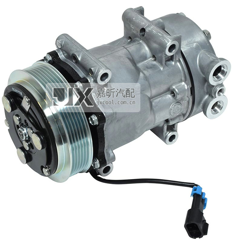 【JX41035】Sanden Compressor  SD7H15HD  125mm PV6 12V GQ Head