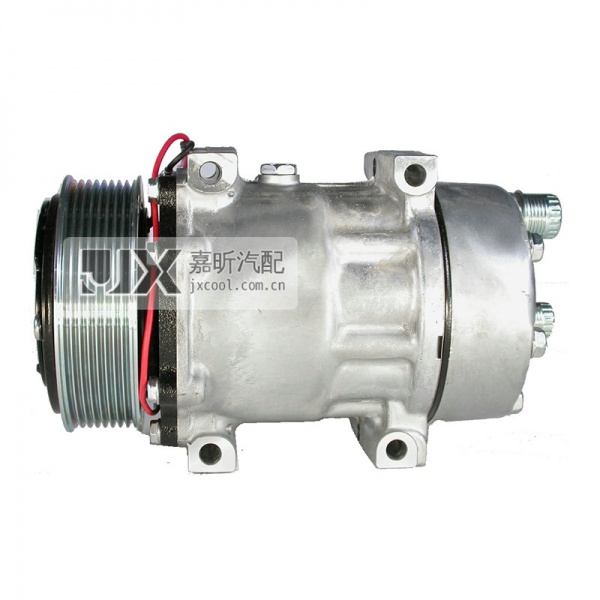 【JX41043】Sanden Compressor  SD7H15 4666 HOR 119mm PV8 12V DIR