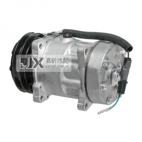 【JX41053】Sanden Compressor  SD7H15 4860 W/PAG OIL EAR MT 132mm 2A 12V
