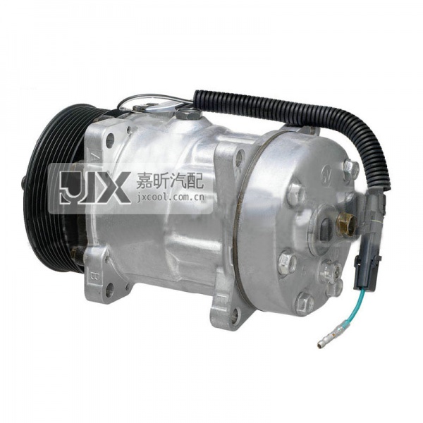 【JX41054】Sanden Compressor  FLX7 4864 HPAD EAR MT 119mm PV8 12V GV HEAD