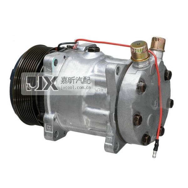 【JX41057】Sanden Compressor  SD7H15 8100 PV8 12V 119mm VERT ORING