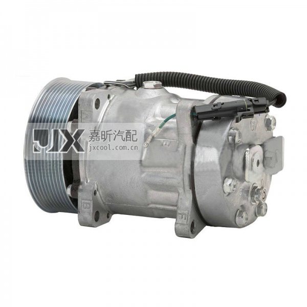 【JX41073】Sanden Compressor  FLX7 4872 PAG E-MT 125mm PV10 12V GV HEAD