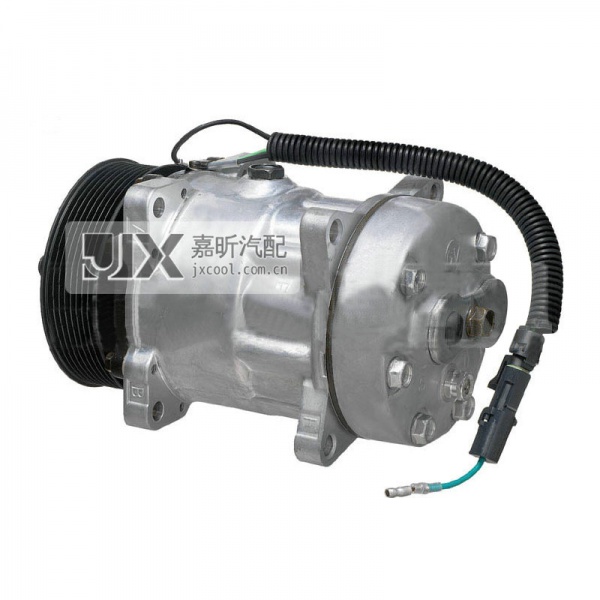 【JX41085】Sanden Compressor  FLX7 4866 PAG E-MT 119mm PV8 24V GV HEAD