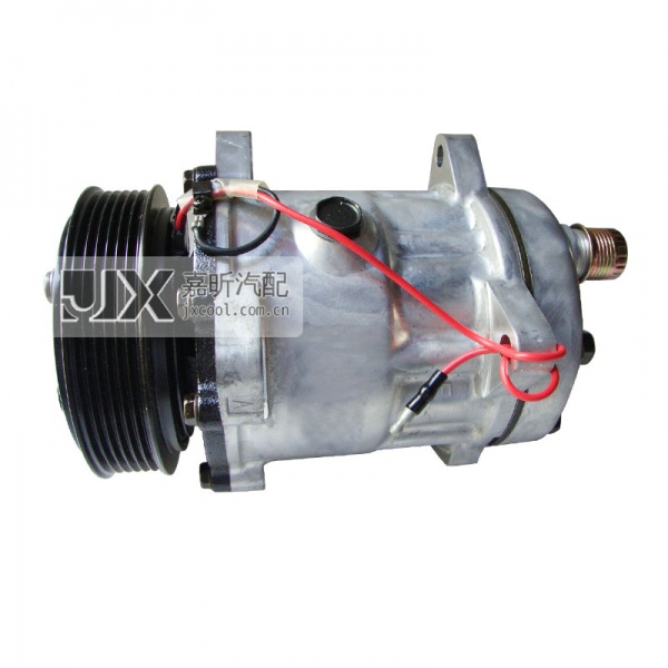 【JX41086】Sanden Compressor  SD7H15 8025 HOR 119mm PV6 12V EAR LS