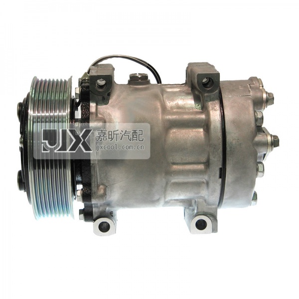 【JX41105】Sanden Compressor  SD7H15 4493 HPAD 130mm PV8 DIR 12V WV HEAD