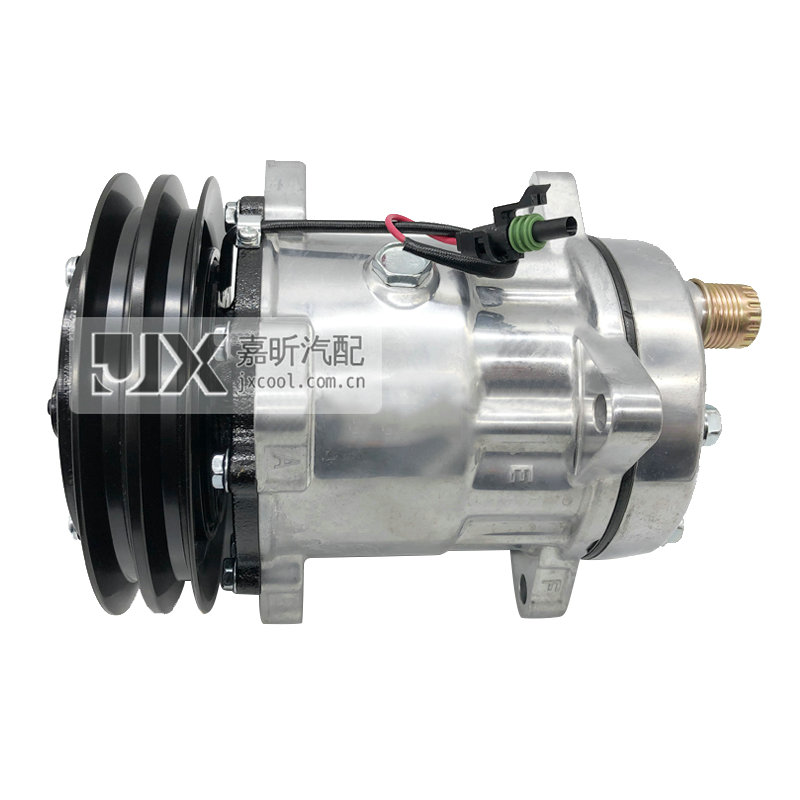 【JX41121】Sanden Compressor  SD7H15 8091 2A 150mm 12V HOR KG HEAD
