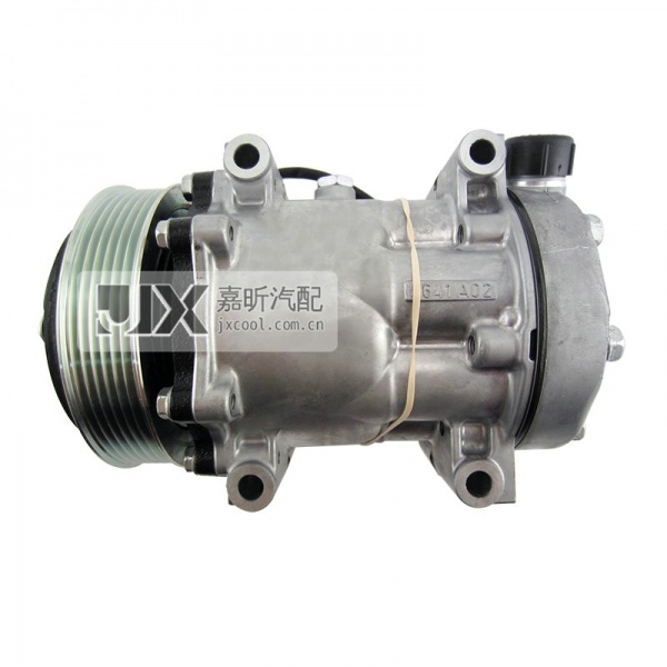 【JX41136】Sanden Compressor  SD7H15 4475 PV6 125mm 12V DIR MT CBA HEAD