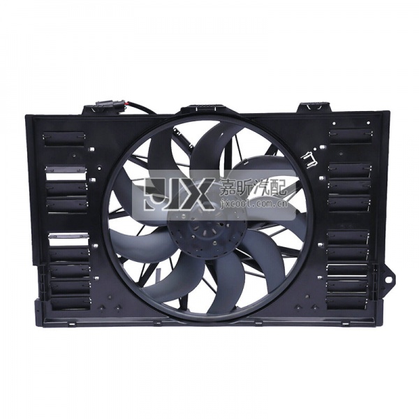 【JX80065】Radiator Cooling Fan Black  For Porsche Panamera 2010-2016 3.6L 4.8L  OEM: 97010606106