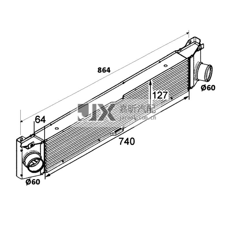 【JX68037】Intercooler For  CITROÃN Relay ll Minibus （250）  OE:0384K1  1347700080  E256094