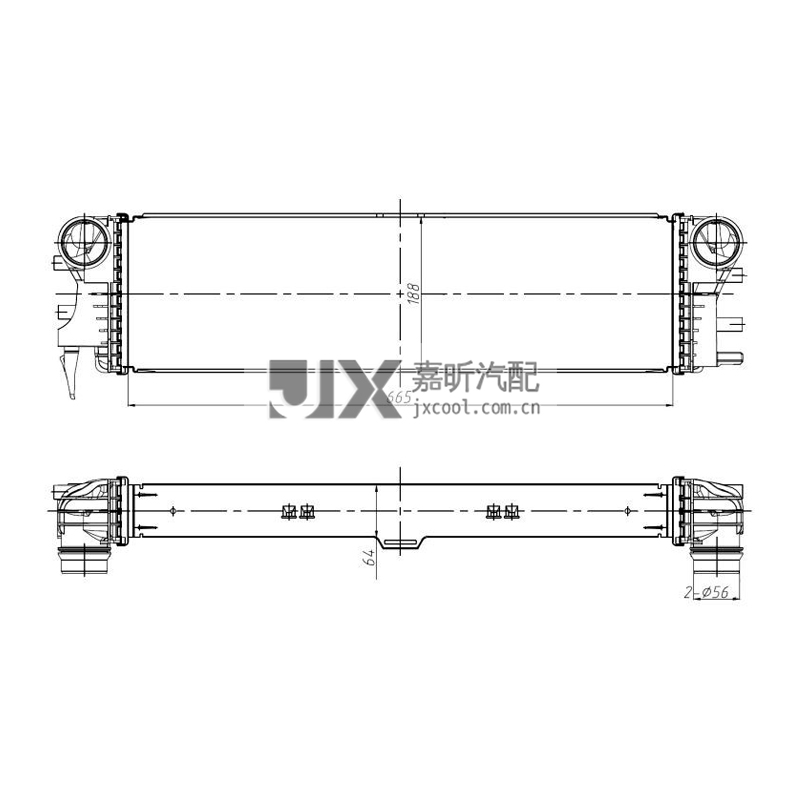 【JX68243】Intercooler For MERCEDES-BENZ V-Class （W447） OE:4475011301  A4475011301  4881557  4475010301  A4475010301