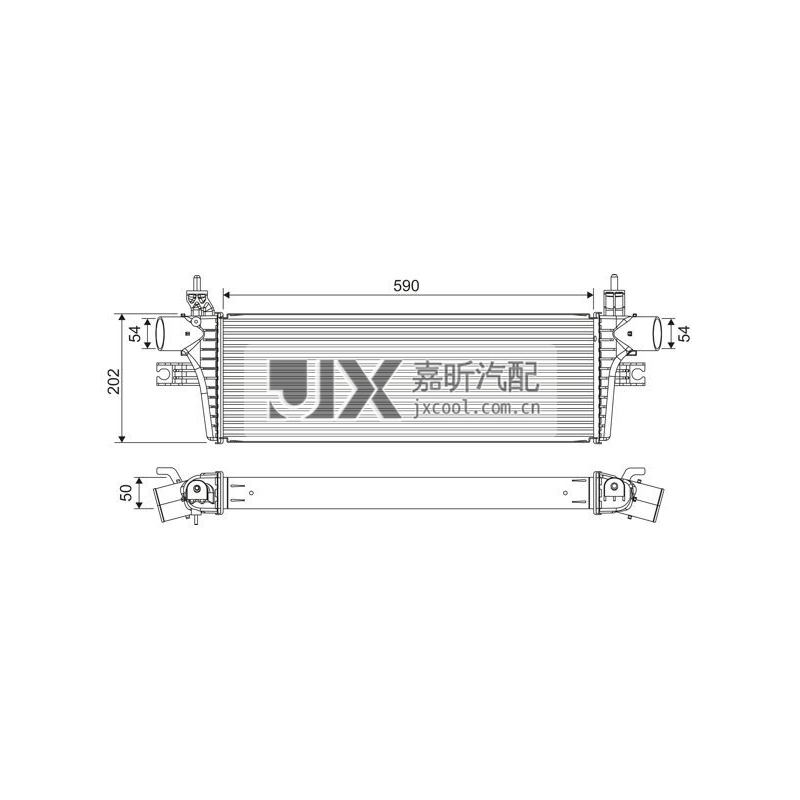 【JX68300】Intercooler For TOYOTA Hilux VIII Pickup 2.4 D 2015- OE:179400L130  179400L110