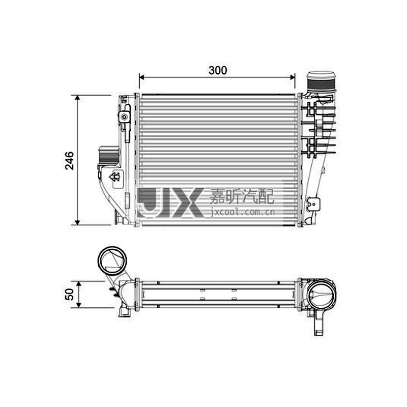 【JX68380】Intercooler For CITROËN Spacetourer （V_） OE:9806562180