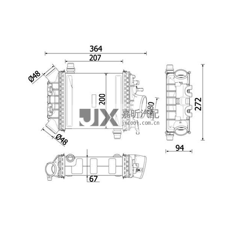 【JX68457】Intercooler For MERCEDES-BENZ R-Class （W251, V251） OE:A2760900214  2760900214