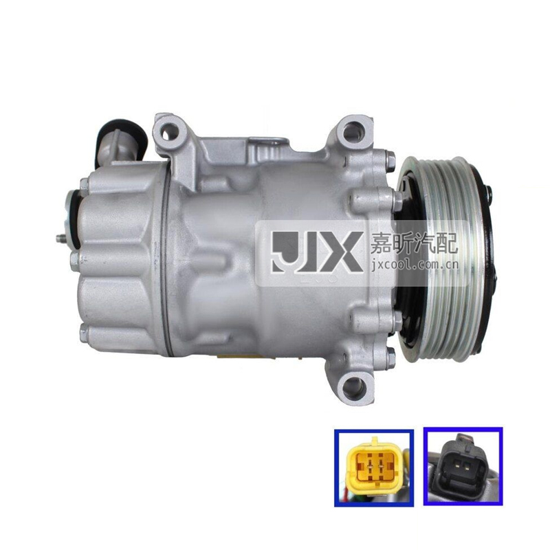 【 JX10142】SANDEN SD6C12 108MM / PV6 / 12V Air Conditioning Compressor For PEUGEOT 508 I （8D_） 2010-2016 OE: 9677824580  9825868680