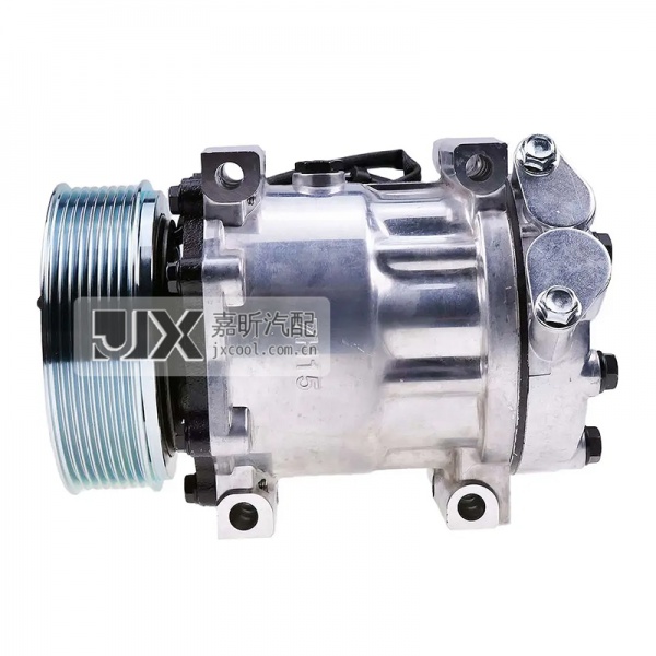 【JX39507】SANDEN SD7H15 120MM / 8PK / 12V Air Conditioning Compressor For JCB Models with New 444 Engine OE: 32008562  723242840