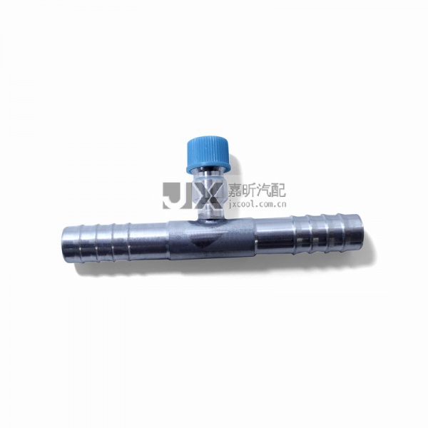【JX72057】Auto A/C Hose Fittings #10 splicer with 134A S.V. Aluminum
