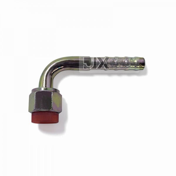 【JX72060】Auto A/C Hose Fittings #6 Female O ring 90 degree Steel, no clip