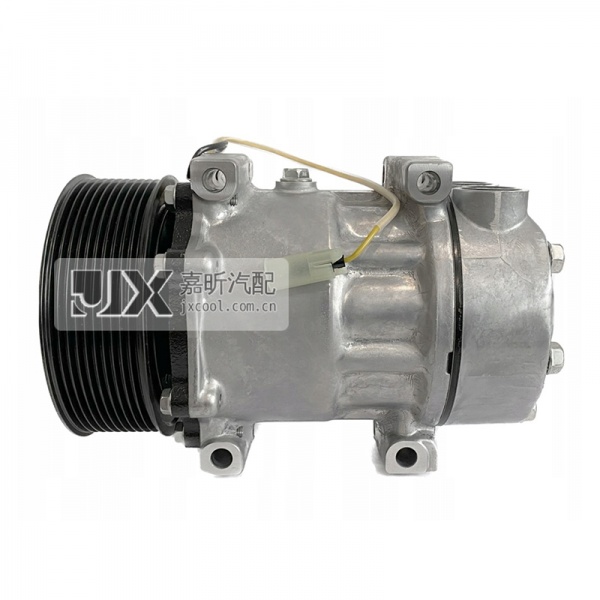 【JX28123】SANDEN SD7H15, 129MM, PV10, 24V Air Conditioning Compressor for VOLVO VI OE: 7482436934, 82436934, 9245180020