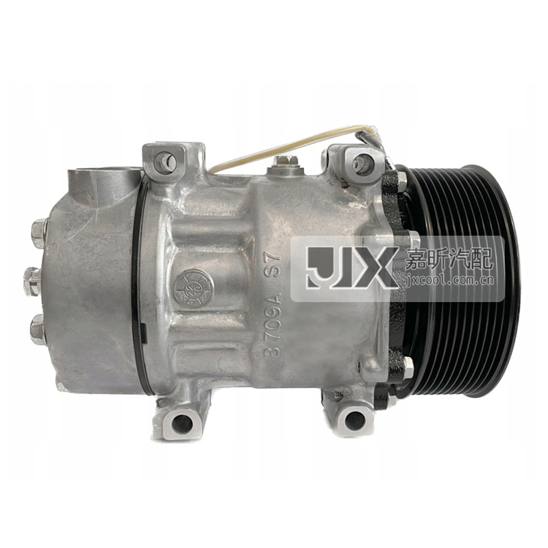 【JX28123】SANDEN SD7H15, 129MM, PV10, 24V Air Conditioning Compressor for VOLVO VI OE: 7482436934, 82436934, 9245180020