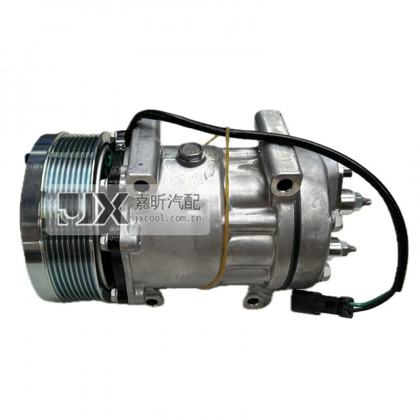 【JX42215】SANDEN SD7H15, 119MM, 8PK, 24V Air Conditioning Compressor for CATERPILLAR Construction Machines OE: SD7H15 4132, 3201291