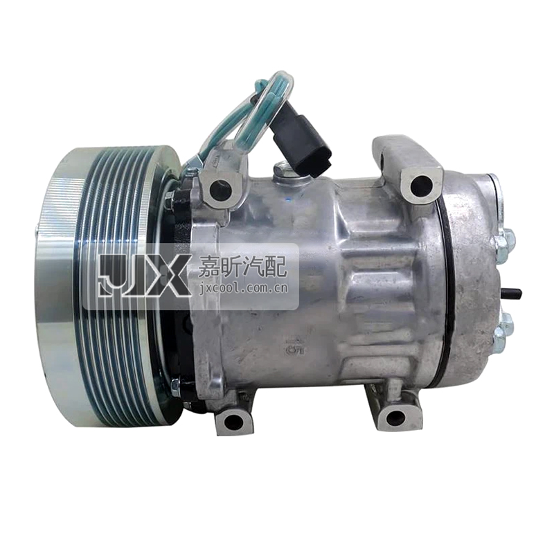 【JX42216】SANDEN SD7H15, 152MM, 8PK, 24V Air Conditioning Compressor for Caterpillar Crown Truck OE: 4130, 3249711, 324-9711, 270124760