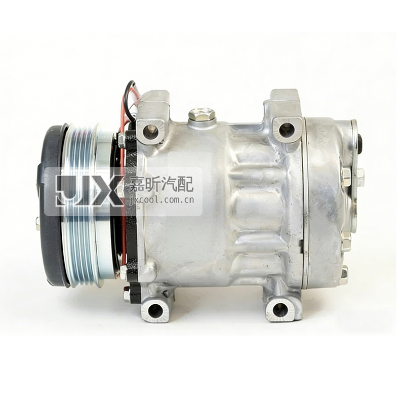 【JX41148】SD7H15, PV4, 112MM, 12V Air Conditioning Compressor for MASSEY FERGUSON 6400,7400,8400 SERIES OE: 4789035M1, 3789035M1, 3780953M1, SD7H15-8147