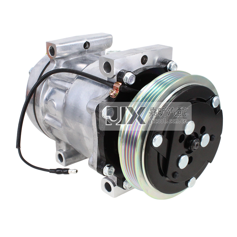 【JX41148】SD7H15, PV4, 112MM, 12V Air Conditioning Compressor for MASSEY FERGUSON 6400,7400,8400 SERIES OE: 4789035M1, 3789035M1, 3780953M1, SD7H15-8147