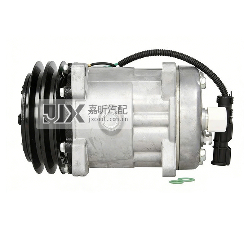 【JX41151】SD7H15, 2A, 132MM, 24V, H-O Air Conditioning Compressor for MAN F 2000 TRUCK / VOLVO OE: 51779707011, 51779707014, 51779707025, 1071995