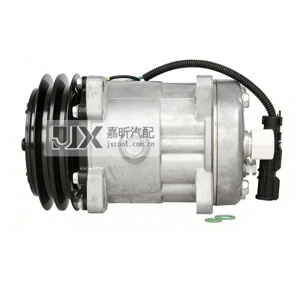 【JX41151】SD7H15, 2A, 132MM, 24V, H-O Air Conditioning Compressor for MAN F 2000 TRUCK / VOLVO OE: 51779707011, 51779707014, 51779707025, 1071995